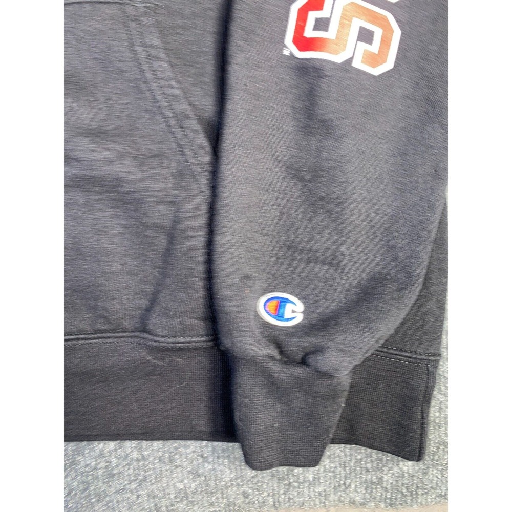 Wisconsin Badgers Champion Hoodie Football Men's‎ L Black Authentic Athleticwear - Picture 5 of 9
